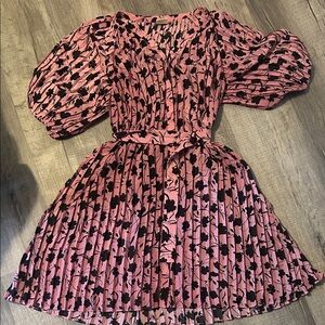 Good heart, Matilda Jane Holiday Party Pink Floral Women's Dress